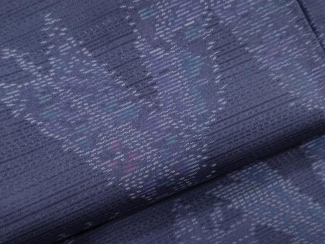 平和屋着物○本場大島紬 矢羽根草花文 正絹 逸品 CAAQ9124vf 平和屋着物