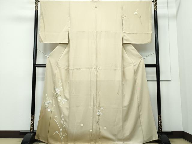 平和屋着物●本加賀友禅作家　南 克治　訪問着　枝花文　正絹　逸品　CAAQ9129vf