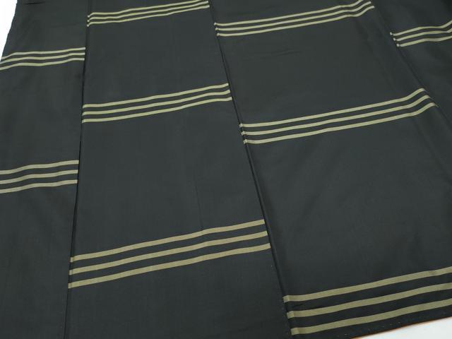 平和屋着物○本場縞大島紬 横縞 正絹 逸品 CAAQ9165vf