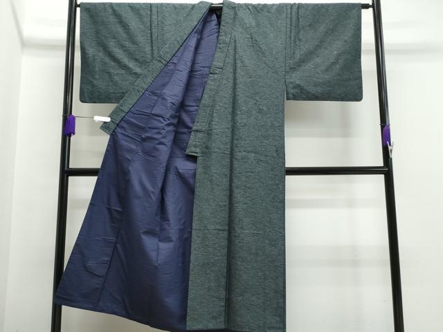 平和屋着物○男性 結城紬 アンサンブル 杢 正絹 逸品 CAAS0294th