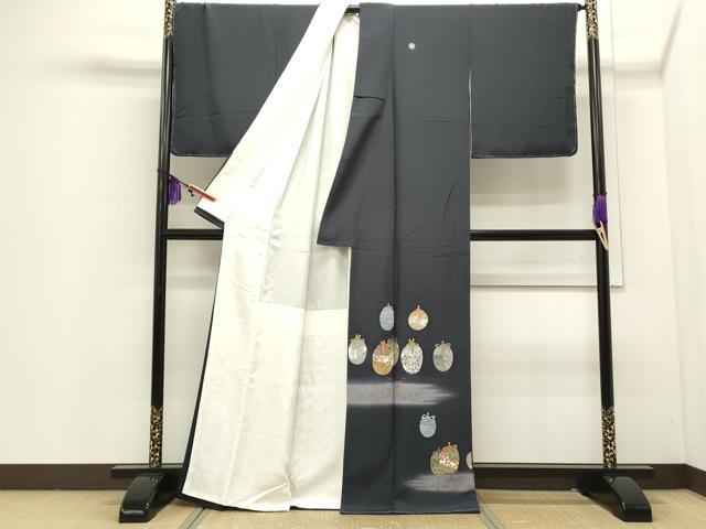 平和屋着物□本加賀友禅作家 浅野冨治男 黒留袖 浜松梅文