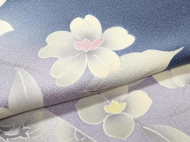 平和屋着物▽訪問着 花扇文 暈し染め 金彩 正絹 逸品 未