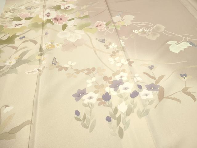 平和屋着物○訪問着 枝花文 暈し染め 金彩 正絹 逸品 CAAQ9449thの通販