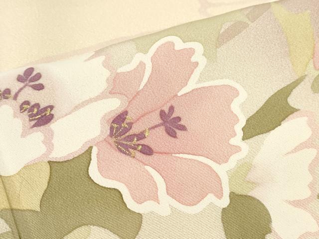 平和屋着物○訪問着 枝花文 暈し染め 金彩 正絹 逸品 CAAQ9449thの通販