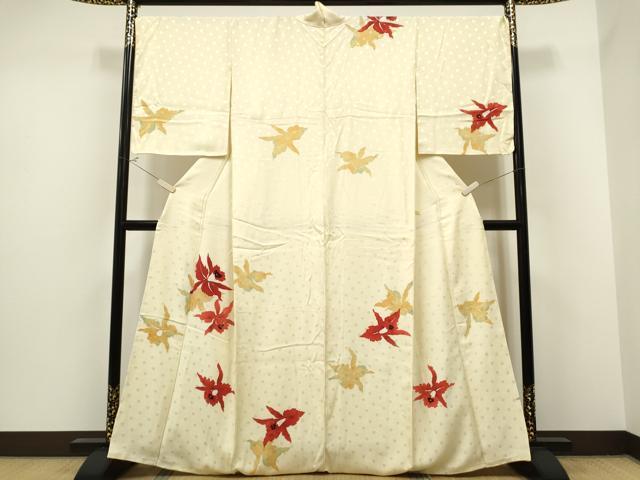 平和屋着物●訪問着　舞花文　正絹　逸品　CAAQ9470th