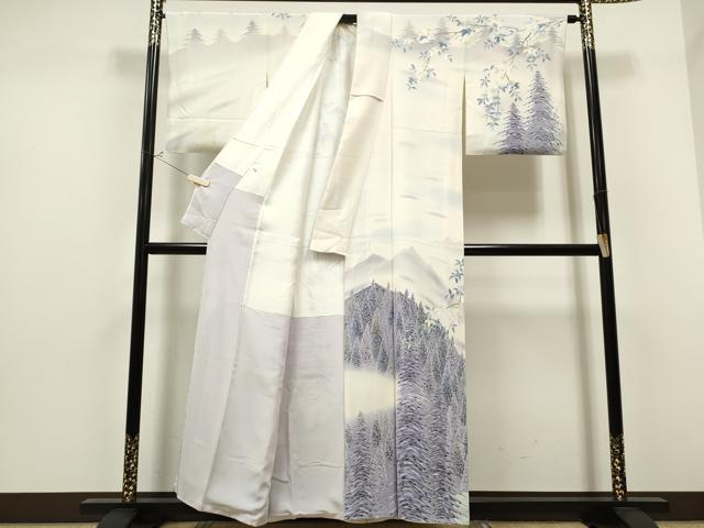 平和屋着物○訪問着 作家物 遠山風景文 金彩 正絹 逸品 CAAQ9475th 付け