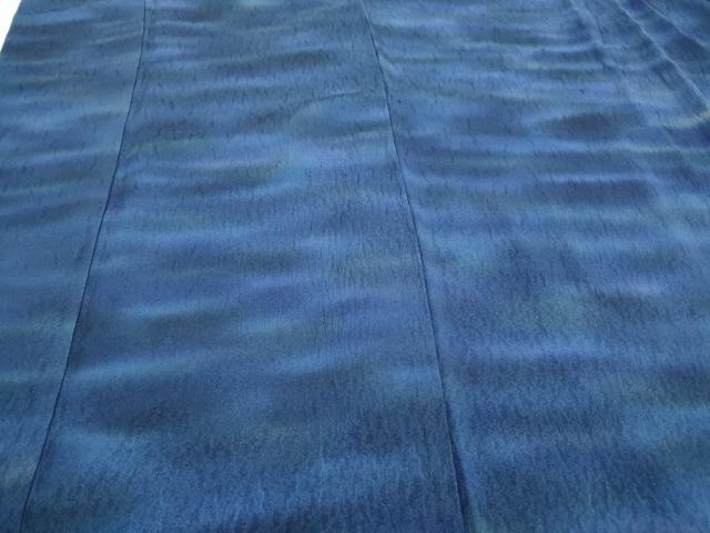 平和屋着物○ろう彩工芸 奥村一心 上質な小紋 霞文 正絹 逸品