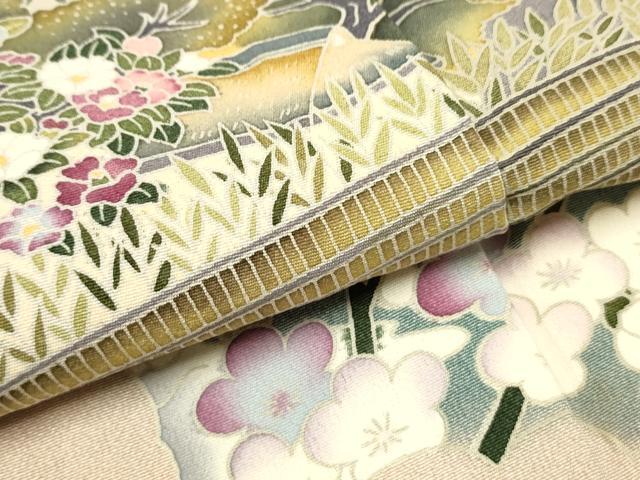 平和屋着物○京加賀友禅 松本健一 訪問着 遠山風景文 暈し