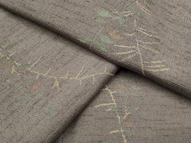 平和屋着物●上質な小紋　草花文　御召縮緬　正絹　逸品　CAAQ9598th