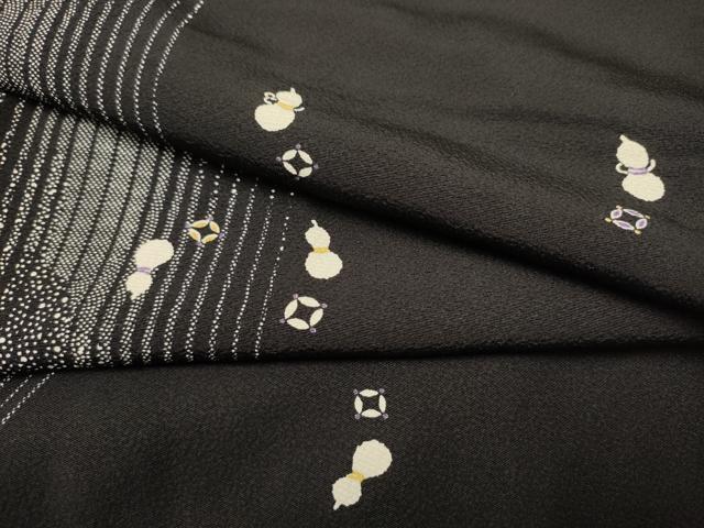 平和屋着物●上質な小紋　瓢箪　七宝文　正絹　逸品　CAAR1227hy