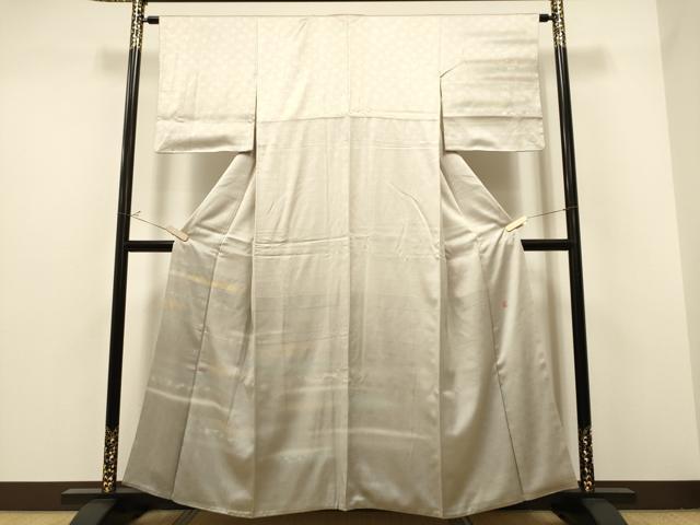 平和屋着物●人間国宝　福田喜三郎　　訪問着　霞文　暈し染め　金彩　正絹　逸品　CAAR1257hy