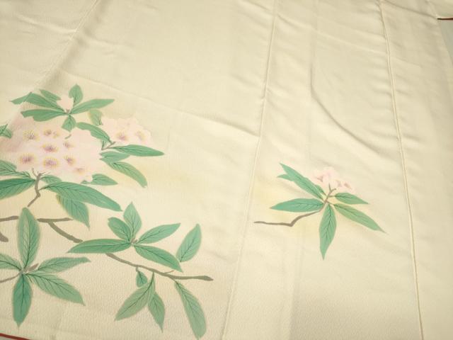 平和屋着物○訪問着 刺繍 紫陽花 暈し染め ロング丈 正絹 逸品 DAAV8633tw