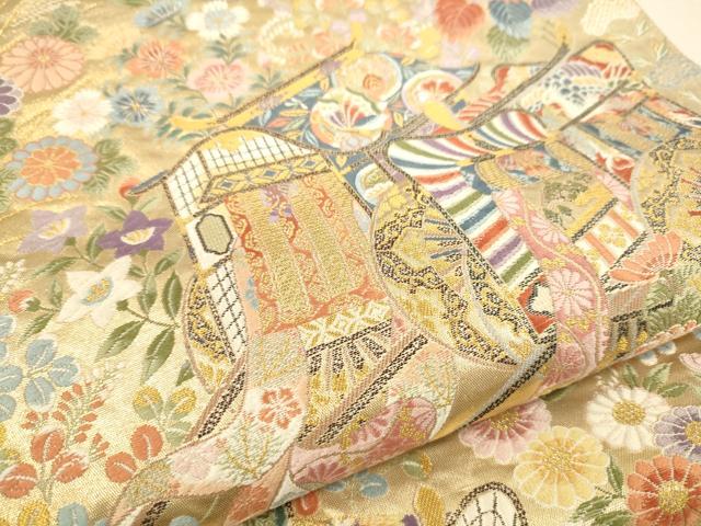 平和屋-こころ店□両面全通柄袋帯 正倉院百撰 正絹