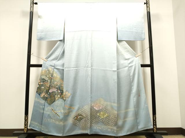 平和屋着物○人間国宝 福田喜三郎 中国三大刺繍 相良刺繍 訪問着