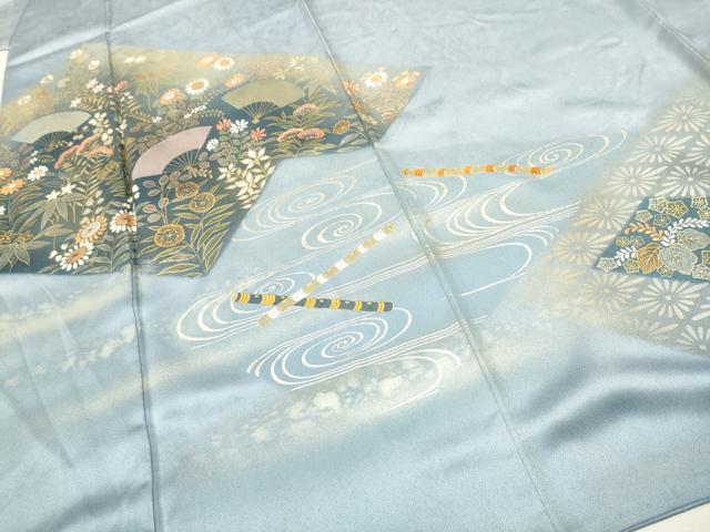 平和屋着物○人間国宝 福田喜三郎 中国三大刺繍 相良刺繍 訪問着