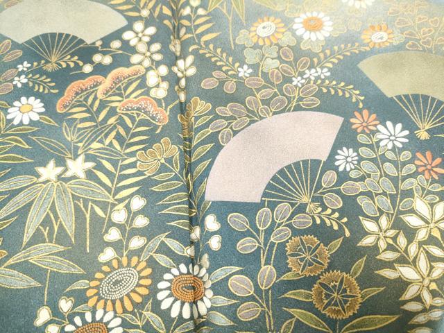 平和屋着物○人間国宝 福田喜三郎 中国三大刺繍 相良刺繍 訪問着