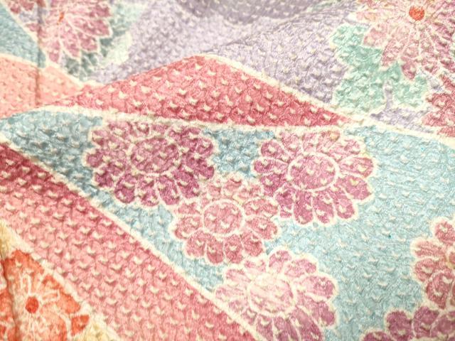 平和屋着物○名門 藤娘きぬたや・総絞り 振袖 束ね熨斗御所車