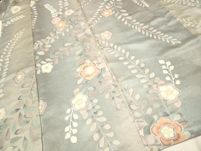 平和屋着物○中国三大刺繍 スワトウ刺繍 上質な小紋 辻が花 正絹 逸品