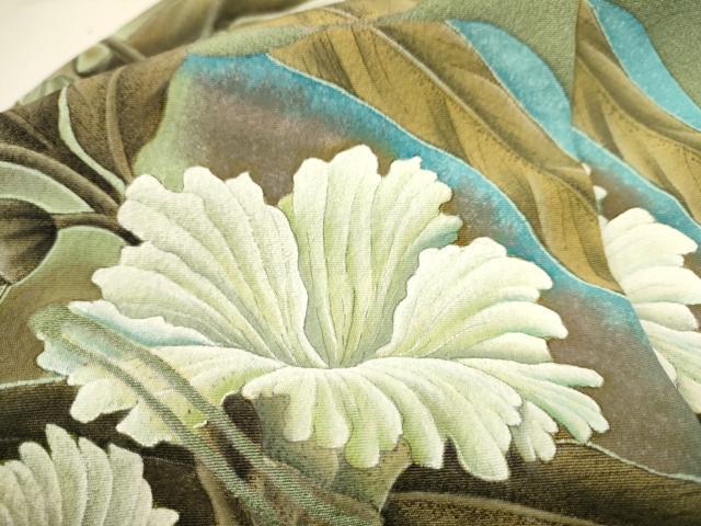 平和屋着物○訪問着 枝花文 仮絵羽 正絹 逸品 未使用