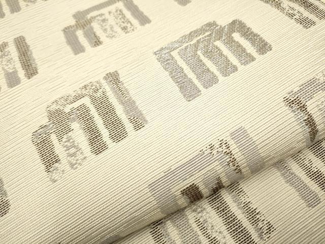 平和屋着物○六通柄袋帯 源氏香 銀糸 正絹 逸品 CAAR1428hy