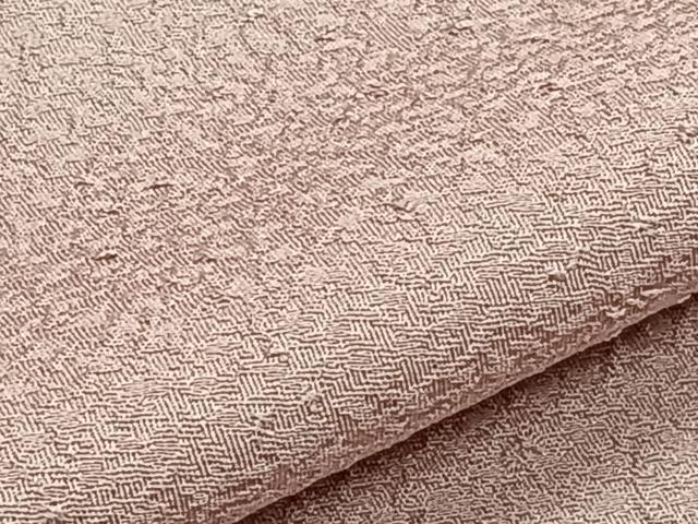 平和屋着物▽色無地　単衣　薄柿色　洗える着物　CAAR5997xi