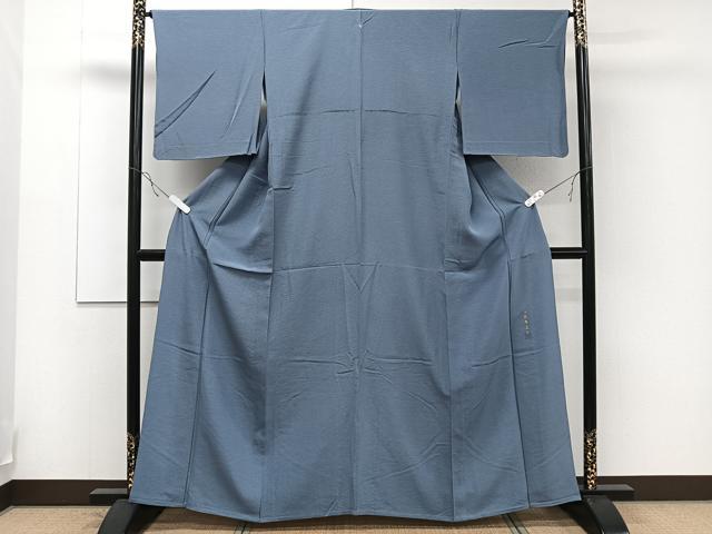 平和屋着物▽上質な色無地　単衣　薄青色　正絹　逸品　未使用　AAAZ9353fy 平和屋着物▽上質な色無地 単衣 作家物 薄群青色 正絹 逸品 CAAR6223kb