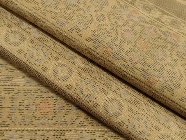 平和屋着物●本場大島紬　吉祥草花間道　正絹　逸品　CAAR6473ze