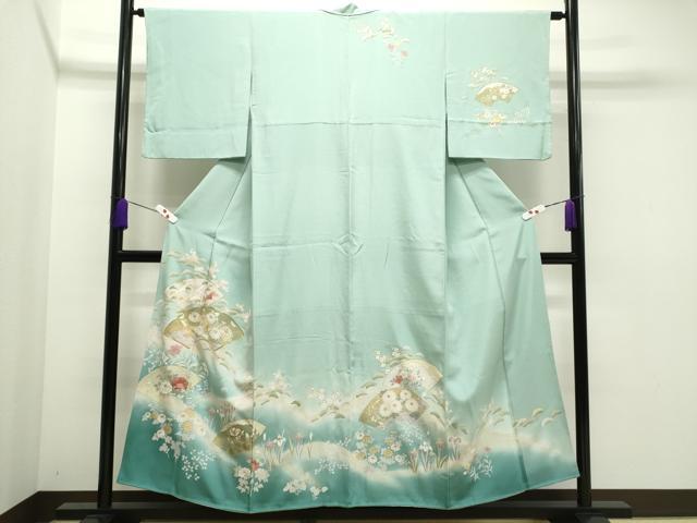 専用C766正絹　袷　訪問着　箔　和楽器　未使用しつけ付極美品　　着物 楽天市場】訪問着 未使用品 正絹の通販 C766正絹 袷 訪問着 箔