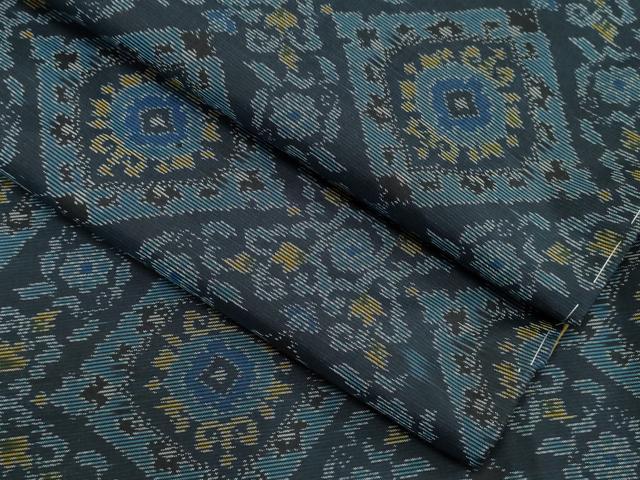 平和屋着物●本場大島紬　菱吉祥文　正絹　逸品　未使用　CAAR6546ze