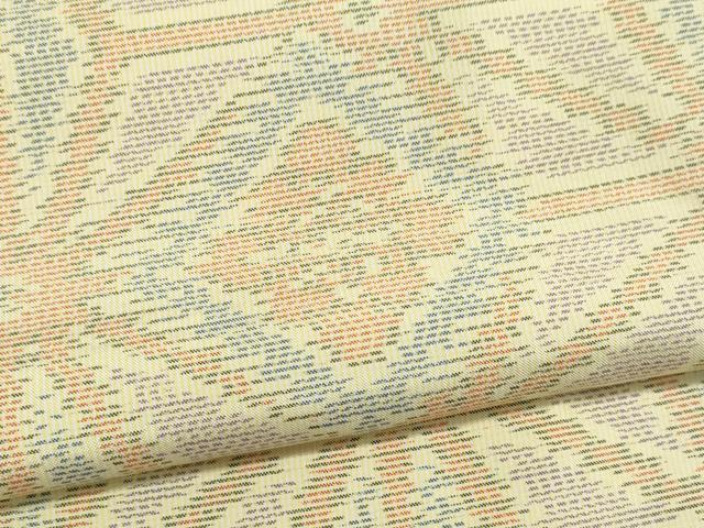 平和屋着物○本場大島紬 菱吉祥花文 正絹 逸品 CAAR6551ze