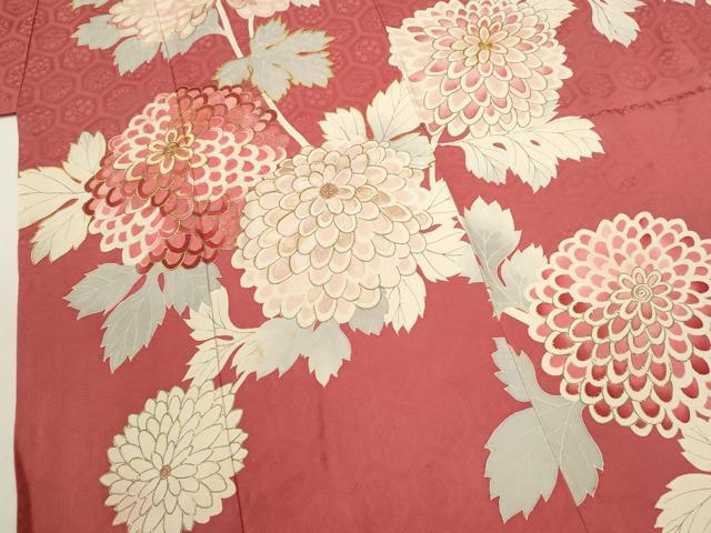 平和屋着物[]七五三 女の子 7歳 祝着 四つ身 袋帯セット 駒刺繍