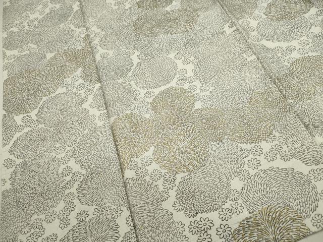 平和屋着物▽本場琉球絣 紬 単衣 トゥイグワァ 正絹 逸品 未使用