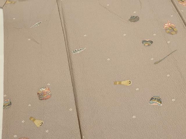 平和屋着物▽上質な小紋 単衣 茶道具 正絹 逸品 CAAR6939dy