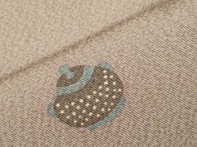 平和屋着物▽上質な小紋　単衣　茶道具　正絹　逸品　CAAR6939dy 平和屋着物▽上質な小紋 単衣 茶道具 正絹 逸品 CAAR6939dy