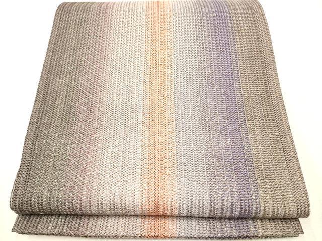 平和屋着物●全通柄袋帯　組織　霞文　正絹　逸品　CAAR7661hy