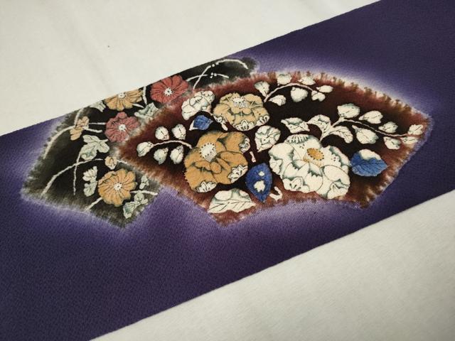 平和屋着物○全通柄九寸名古屋帯 絞り 辻が花間道 鬼