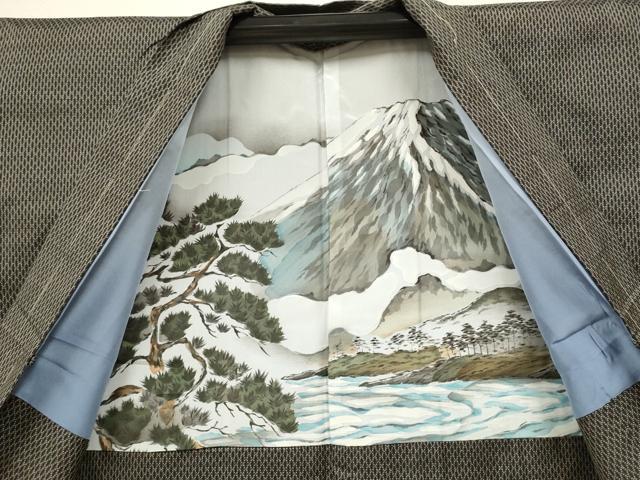 平和屋着物●男性　本場大島紬　アンサンブル　吉祥文　正絹　逸品　未使用　CAAR7827hy 平和屋着物○男性 本場大島紬 アンサンブル 吉祥文 正絹 逸品 未使用