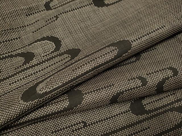 平和屋着物●本場大島紬　7マルキ　泥染め　吉祥文　正絹　逸品　CAAR7855hy