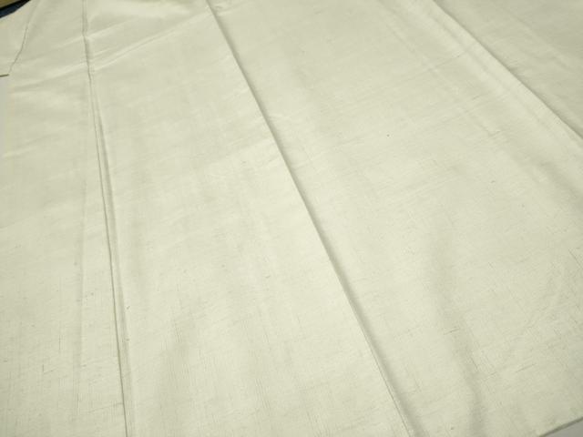 平和屋着物○上質な紬 色無地 練色 正絹 逸品 CAAR7856hy