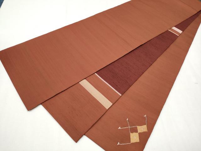 平和屋着物○絲藝苑 上島洋山 両面 太鼓柄袋帯 吉祥文 金