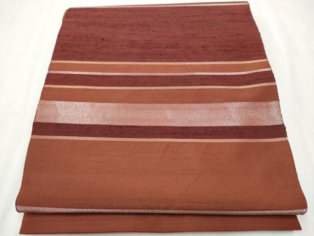 平和屋着物○絲藝苑 上島洋山 両面 太鼓柄袋帯 吉祥文 金