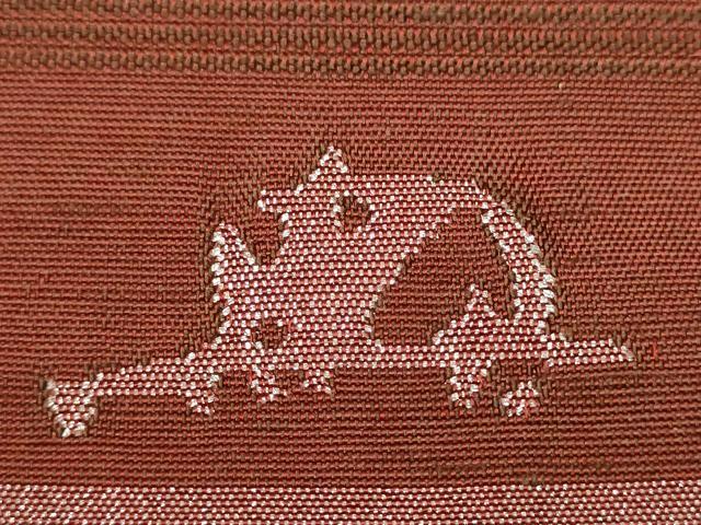 平和屋着物○絲藝苑 上島洋山 両面 太鼓柄袋帯 吉祥文 金