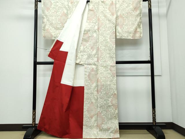 平和屋着物▽本塩沢　訪問着　単衣　110亀甲　吉祥文　正絹　逸品　CAAT0797dy 平和屋着物▽本塩沢 訪問着 単衣 110亀甲 吉祥文 正絹 逸品