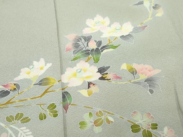 平和屋着物○京加賀友禅 百貫石峰 訪問着 花籠文