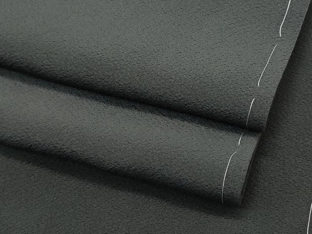 平和屋着物●男性　色紋付　黒橡色　正絹　逸品　未使用　CAAR8080vf