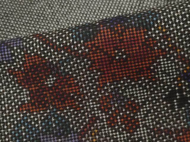 平和屋着物○本場大島紬 7マルキ 泥染め 枝花文 正絹 逸品 CAAR8092vf