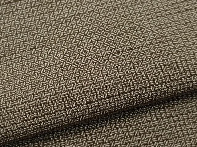 平和屋着物○男性 紬 アンサンブル 幾何学文様 キングサイズ 正絹 逸品