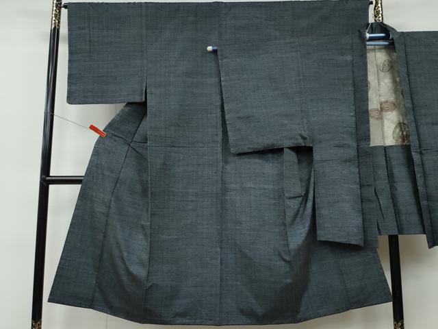 平和屋着物●男性　紬　アンサンブル　霞文　正絹　逸品　CAAR8112vf