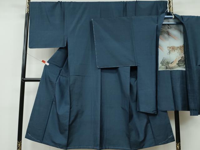 平和屋着物●男性　本場大島紬　アンサンブル　100亀甲　総詰め　正絹　逸品　未使用　CAAR8113vf