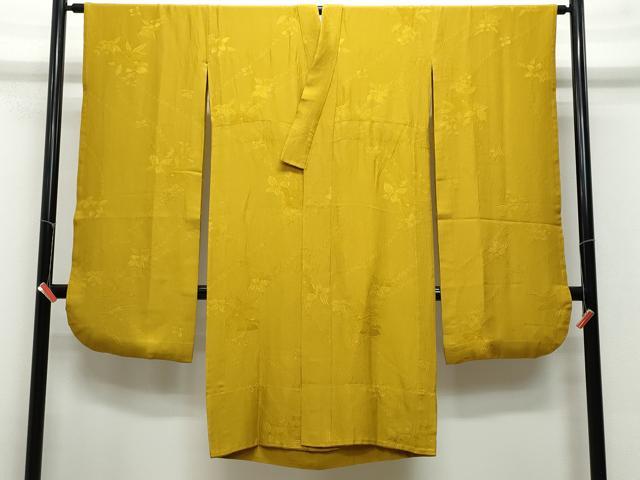 平和屋着物○お召 絞り 舞花文 やまと誂製 正絹 逸品 未使用 AAAW9136zg